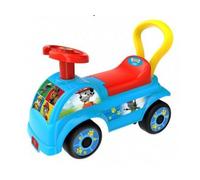 pour Pat Patrouille - Porteur Auto Bleu 2 en 1, Plastique - Fonction Trotteur, Coffre a Jouets - Set Voiture Bebe 12-36 Mois et Carte Offerte