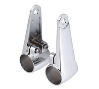 pour patte phare moto Yctze Supports de montage de phare de voiture, support de fourche avant chromé pour phare de moto 2pcs chromé adapté pour tube de fourche de 35mm à 41mm