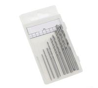 pour perceuse à Main Précision 10 Mèches Métal DIY pour perceuse | Acier , 10 mèches incluses, pour idéal pour bois plastique, compact 12cm, parfait bricolage
