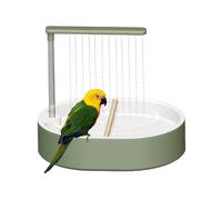 pour perroquet - En polypropylène - Système de filtration - Design antidérapant - Pour animal domestique - Fontaine de douche pour cage à oiseaux - Pour conure gris africain
