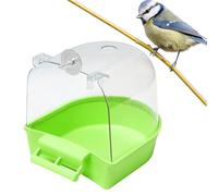 pour perroquets - Boîte de transparente, bac de douche d'oiseau, perruche