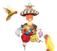 Pour Perroquets Boule nidification interactive colorée perruches | Naturel Pour Noël Saint-Valentin Fête Des Mères Nouvel An Chinois