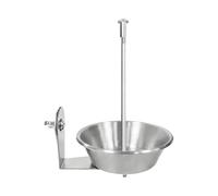 Pour perroquets en acier inoxydable - Distributeur de fruits et de nourriture pour oiseaux non sales, plateau d'alimentation de cage en métal, poteau pour cage pour animaux de compagnie pour intérieur