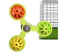 pour perroquets - Jouet de fourrage pour perroquets - Boule de cloche rotative pour moulin à vent en ara | interactifs pour cage sensorielle Cockatiel | Jouet de divertissement