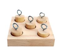 pour perroquets - Jouet pour perruche en bois, dispositif de jeu pour perroquet | Encourager les comportements naturels pour la stimulation du métal, outils de mastication pour l'entraînement a