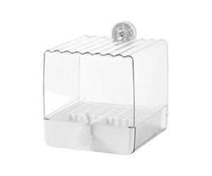 pour perroquets, matériau ABS PET | Conception suspendue à l'épreuve des éclaboussures d'eau 16,5 x 18 x 19 cm, 400 G - Cet accessoire polyvalent agit comme une cabine de douche sûre pour