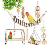 pour perruches - Fournitures d'escalade à mâcher | Jouets pour cage intérieure pour entraînement à mordre et activités d'enrichissement pour perruche, inséparable, conures