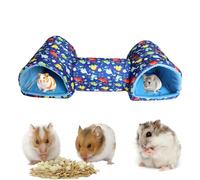 pour Petits Animaux domestiques en Coton et Polyester | Tunnel caché Lavable de 51 cm avec antidérapant, Cage Chaude pour Hamsters, Lapins, furets