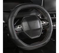 pour Peugeot 2008 2019 2020 e2008 2020, Couverture de Volant de Voiture en Fiber de Carbone + Cuir PU Accessoires Auto intérieur