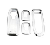 Pour Peugeot 2008 208 2014-2019 Fenêtres Lève-vitre Panneau Couverture Garniture Porte Lève-vitre Bouton Interrupteur Autocollant PYPFQUMQGR(Argent)