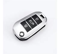 pour Peugeot 2008 3008 4008 307 208 308 408 508 pour Citroen C4 C4L pour Cactus C3 C6 C8 Etui Clés De Voiture Sac Coque Fob(Argent)