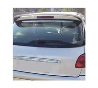 pour Peugeot 206 207 ABS Matériel Voiture Accessoires Toit Arrière Coffre Aile Apprêt Brillant Noir Bleu Aileron Arrière(Argent)
