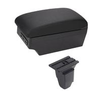 Pour Peugeot 206 207 CC Pour Cabrio Accoudoir Boîte Bras Coudière Console Centrale Mallette De Rangement Avec Porte-gobelet Port USB(C black line 7 USB)