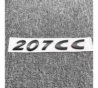 Pour Peugeot 207 CC 2009 2010 2011 2012 2013 2014 2015 Embleme Logo Coffre Arrière,Noir 3D Lion Lettres Numéros Insigne Autocollant Stickers Badge Métal ABS Rechange Styling Voiture Accessoires