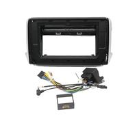 pour Peugeot 208 2008-2017 Façade D'autoradio 10,1 Pouces 2 DIN Android MP5 Lecteur Stéréo Panneau Tableau De Bord(with Cable)