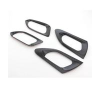 Pour Peugeot 208 2015-2019 ABS Chrome Couverture De Poignée De Porte Avant/arrière Garniture Intérieure De Poignée De Porte YIJIAVSX(4pc carbon)
