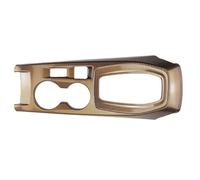 Pour Peugeot 208 2020-2025 ABS Couleur Carbone Doré Automatique Sans Bouton Version Couverture Du Panneau De Changement Vitesse Intérieur YIJIAVSX(Golden 2pcs)