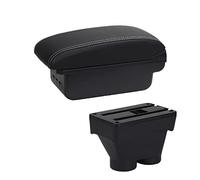 Pour Peugeot 208 Accoudoir Boîte Accessoires Console Centrale Boîte De Rangement Double Couche Grand Espace Cendrier USB 2012-2021(B3 3USB)