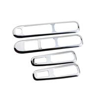 Pour Peugeot 3008 2013 2014 2015 2016 Autocollant Décoratif Pour Panneau De Lève-vitre POMPOMPUR(Glossy silver)