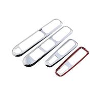 Pour Peugeot 3008 2013 2014 2015 Couvercle Bouton Commutateur Lève-vitre Voiture Garniture Panneau D'accoudoir Porte Chromée Support Poignée FIXCOR(Bright sliver)