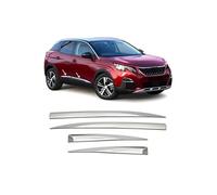 pour Peugeot 3008 2016+ moulure de porte latérale chromée en acier inoxydable 4 pièces