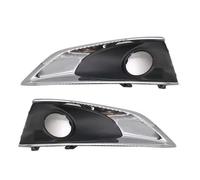 Pour Peugeot 301 2017 2018 2019 Accessoires Extérieurs Phares Antibrouillard Avant Cadre Chromé Feux De Jour Calandre(Hight 1 Set)