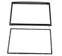 pour Peugeot 307 2001-2008 Façade D'autoradio 2 DIN avec Lecteur CD Et Adaptateur De Cadre De Plaque D'immatriculation POMPOMPUR