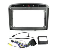 pour Peugeot 308 408 2Din Android Autoradio GPS Lecteur Multimédia Cadre du Panneau De Fascia avec Câble d'alimentation Boîte Canbus