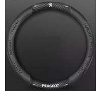 pour Peugeot 407 Coupe 2005 2006 2007 2008 2009 2010-2011 Couvre Volant en PU Cuir,Protection de Volant de Voiture,Antidérapant Durable Confortable,Pièces détachées Voiture,Black