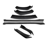 Pour Peugeot 508 2011-2014 Kit De Séparateurs De Pare-chocs Avant Becquet Jupes Latérales Extensions Angle D'enroulement Arrière Décoration Extérieure(Matte Black)