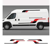 pour Peugeot Boxer L1H1 L2H1 L2H2 L3H2 L4H2 L4H3 4PCS Voiture Long Autocollants Latéraux Film Vinyle Auto Racing Décalcomanies Accessoires Automobiles