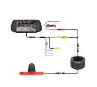 pour Peugeot pour Boxer pour Citroen pour Relais Écran D'affichage Rétroviseur Voiture 7 Pouces avec Caméra Recul Feu Stop Caméras De Recul(with Bracket 12 V)