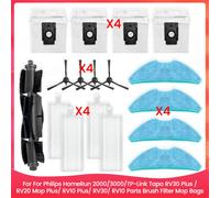 Pour Philips HomeRun 2000/3000, sacs de serpillière filtrants TP-Link Tapo Part Brush