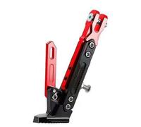 pour Piaggio BV 250 2011 Support Latéral Moto,Béquille Latérale Réglable Aluminium,Béquille latérale avec verrou à Ressort,Base Antidérapante Large,Red