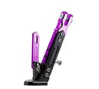 pour Piaggio BV 250 2011 Support Latéral Moto,Béquille Latérale Réglable Aluminium,Béquille latérale avec verrou à Ressort,Base Antidérapante Large,Purple