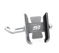 pour Piaggio MP3 250 300 500 HPE Sport Scooter Moto Accessoires Guidon Support pour téléphone Portable GPS Support de Support (Couleur : Mirror Type Silver)