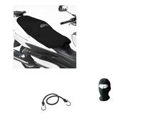 pour Piaggio MP3 LT 400 Housse DE Selle GIVI S210 Universal Waterproof Length.117CM Couverture DE SIÈGE pour Moto Scooter Bords ÉLASTIQUES Noir