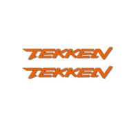 pour Piaggio Tekken Scooter Tekken Jeu Signe Décalcomanie Moto Autocollant Corps Réfléchissant Étanche Réservoir De Carburant Kit