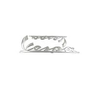 pour Piaggio Vespa ET2 ET4 ET8 GTS PL PX GTV LX125 LX150 Pcx Emblème Badge Logo Autocollants Réservoir Scooter Queue(Argent)