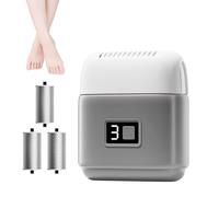 pour pieds électrique rechargeable | Dispositif de réparation et de ponçage des pieds avec trois têtes: épurateur électrique pour les pieds, broyeur électrique pour les pieds, dispositif pour la