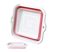 pour pieds pliable 42 x 38 cm avec 168 points de massage | Grand bassin antidérapant pour hôtel, voiture, piscine | Bain de massage des pieds pour hommes/femmes/personnes âgées