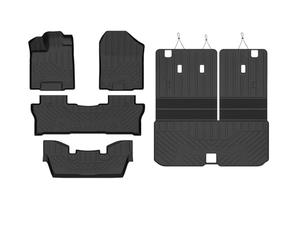 pour Pilot 2016-2022 avec Dossier Accessoires pour La 3e Rangée Sièges Arrière Tapis De Coffre Toutes Saisons Voiture Tapis(7 Seats 5pcs)