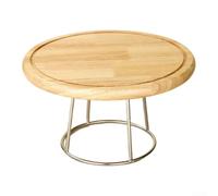 pour plateau à Pizza pour bois 12 Pouces avec Support Cuisine(Set) | pour bois naturel , pour grille métal incluse, cuisson uniforme, pour idéal maison et pro, diamètre 30cm