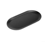 pour Plateau de pour Service Oval 18cm Or Acier Lot de 10 pour(Black) | Acier inoxydable doré, finition , résistant à pour la , ovale, pour idéal organisation
