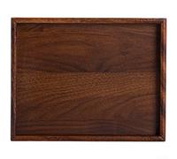 pour plateau pour bois de Noyer Massif 32x32cm Design Minimaliste(25x20x2.6cm)