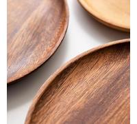 pour plateau Rectangulaire Minimaliste pour Cuisine 20cm pour | pour bois de noyer naturel, texture riche, finition lisse, pour bord incurvé, design élégant