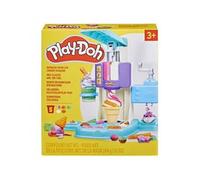 pour Play doh - Coffret Glaces Arc en Ciel - Pate a Modeler, Machine, Accessoires - Glacier, sorbetiere, cremes glacees - Set Jouet + 1 Carte