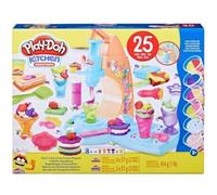 pour Play doh Kitchen - Atelier Glaces 25 Pieces Dont Machine Tourbillon Creme glacee, Pate a Modeler - Set Jeu creatif et Carte