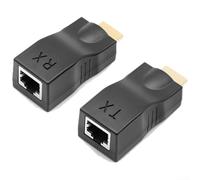 Pour Poe Extender IEEE802.3af/at IP67 Répéteur Ethernet étanche pour transmission de données d'alimentation longue distance vers caméras IP pour VoIP (Noir)