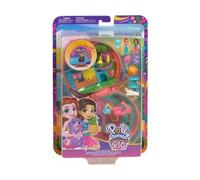 pour Polly Pocket - Coffret Aventure du Chien à Rio - 2 poupées + Kangourou + 11 Accessoires - Set Jouet Fille + 1 Carte Tigre